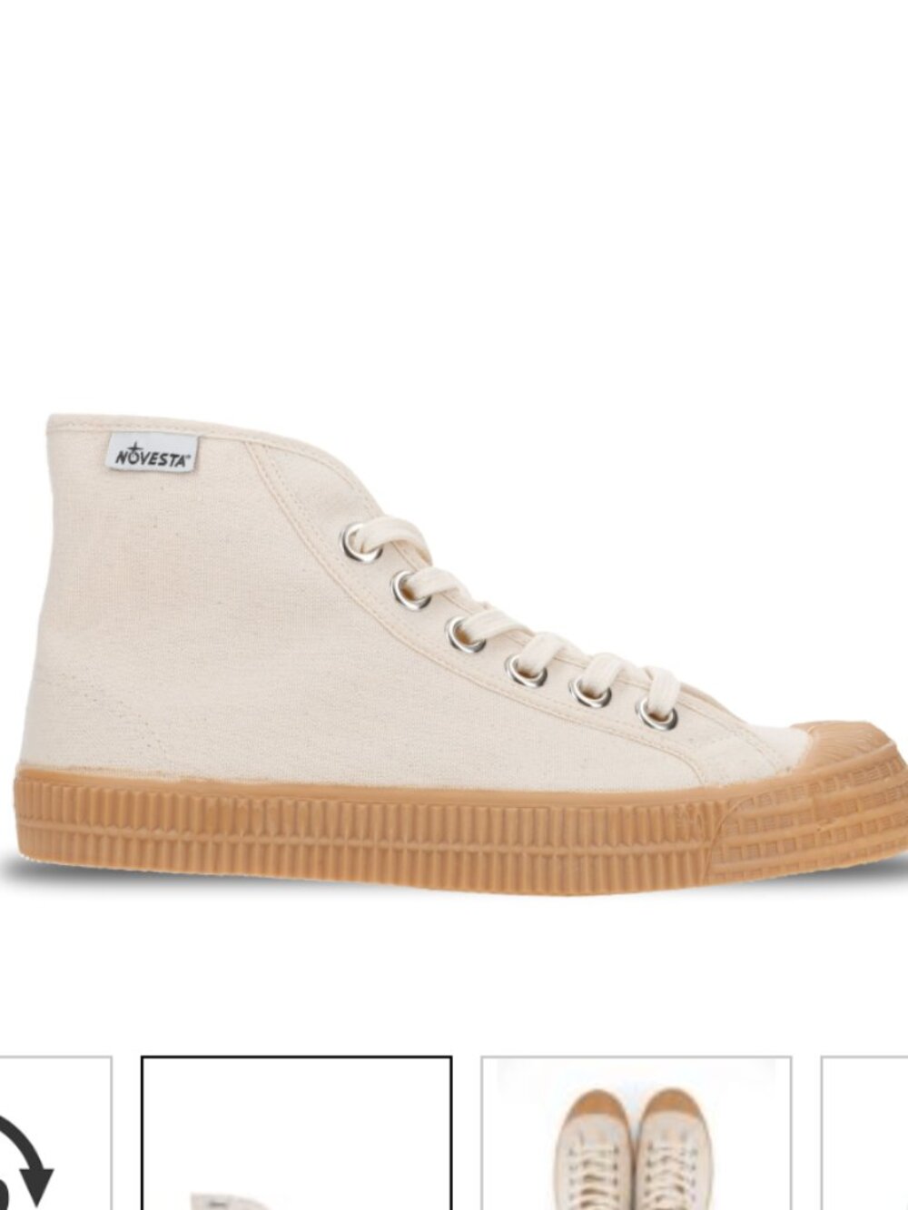 Novesta Star Dribble Sneaker, Cream, EU 37, US 6.5 - Picture 7 of 7